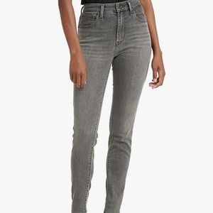 Levi's 721 high rise skinny light gray jeans size 31